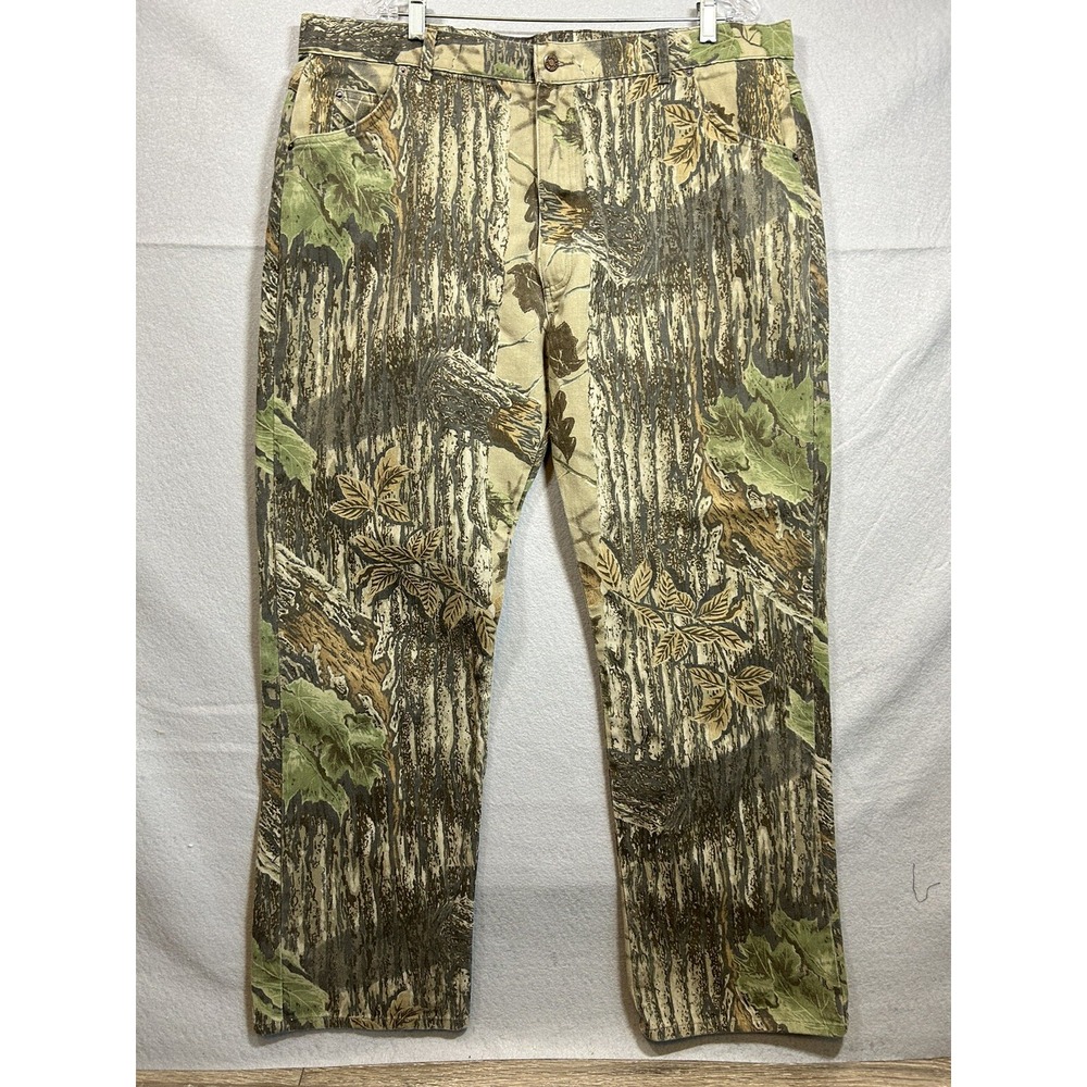 Duxbak Jeans Mens Realtree Hunting Camo Tag 42x32 Measures 41x31 Wide Leg